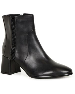 Regarde Le Ciel Leather Millie Ankle Boots - Black