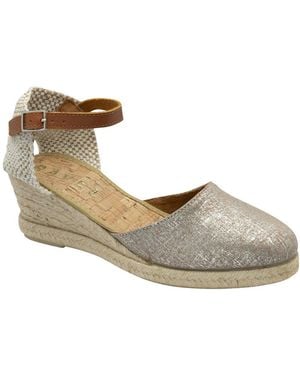 Ravel Vista Espadrille Wedges - Metallic