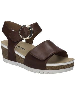 Josef Seibel Quinn 16 Wedge Sandals - Brown