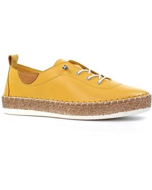 Lunar (GRS) Evie Plimsoll Trainers - Yellow