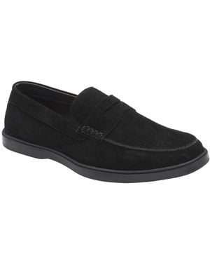 Frank Wright Horn Penny Loafers - Black