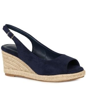 Lunar (GRS) Pia Wedge Heel Espadrille Sandals - Blue