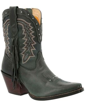 Durango Crush Western Booties - Green
