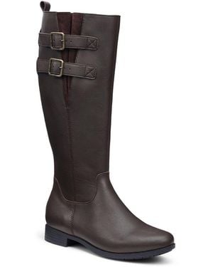 Hotter Bamburgh Knee High Boots - Brown