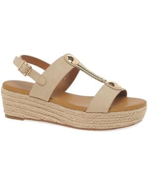 Lunar (GRS) Ravena Espadrille Sandals - Metallic