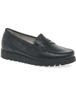 Waldläufer Penny Moccasins - Black