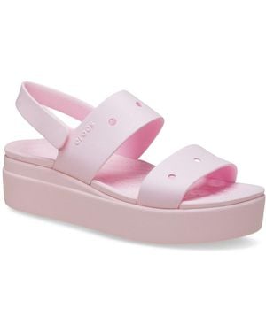 Crocs™ Brooklyn 4U Wedge Sandals - Pink
