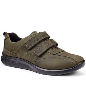 Hotter Energise Riptape Casual Shoe - Brown