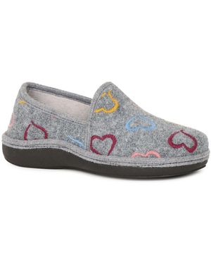 Lunar (GRS) Joyful Full Slippers - Grey