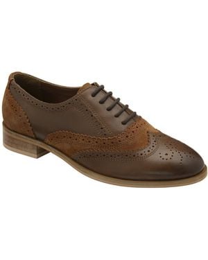 Ravel Oxton Brogue Shoes - Brown