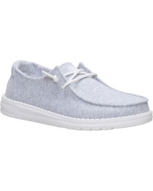 HEYDUDE Wendy Stretch Slip On Shoes - Blue