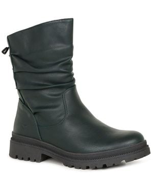 Heavenly Feet Gretel Calf Length Boots - Green