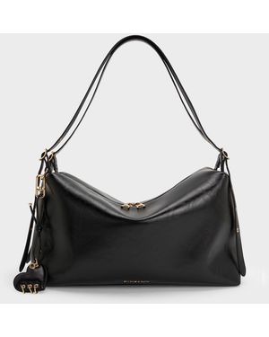 Charles & Keith Rey Slouchy Shoulder Bag - Black