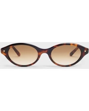Charles & Keith Pecola Oval Sunglasses - White