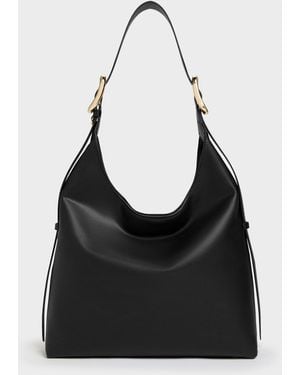 Charles & Keith Aislin Hobo Bag - Black