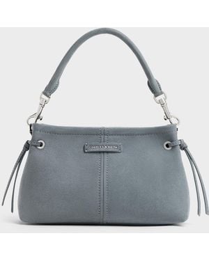 Charles & Keith Noane Top Handle Bag - Gray
