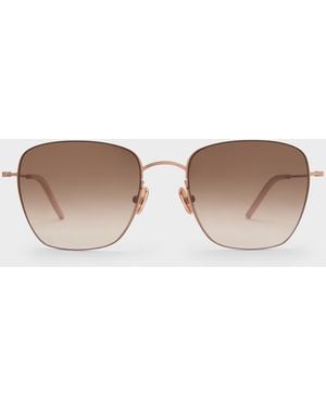 Charles & Keith Miranda Square Sunglasses - White