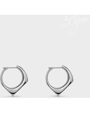 Charles & Keith Gabine Sculptural Hoop Earrings - Metallic