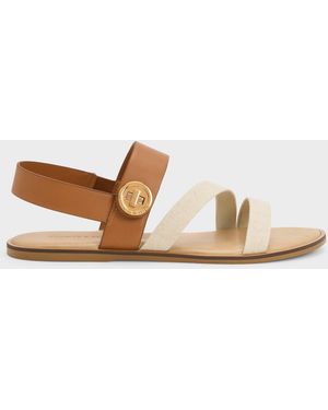 Charles & Keith Yara Strappy Sandals - White