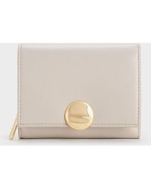 Charles & Keith Behn Small Wallet - Natural