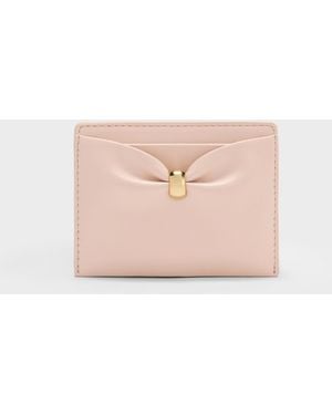 Charles & Keith Halsey Ruched Card Holder - Pink