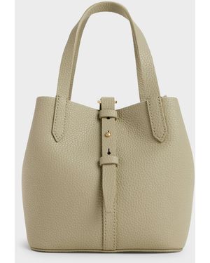 Charles & Keith Beryl Belted Bucket Bag - Natural