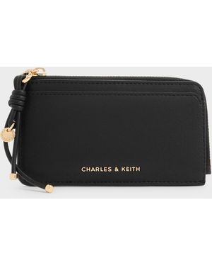 Charles & Keith Everleigh Zip-around Card Holder - Black
