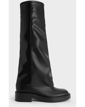 Charles & Keith Jett Knee-High Boots - Black