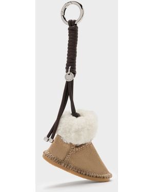 Charles & Keith Cosima Snow-Boot Charm - White