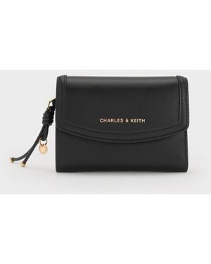 Charles & Keith Haylen Front-Flap Small Wallet - Black