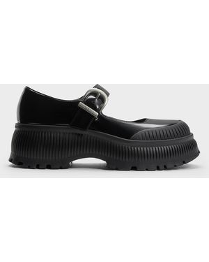 Charles & Keith Darra Platform Mary Janes - Black