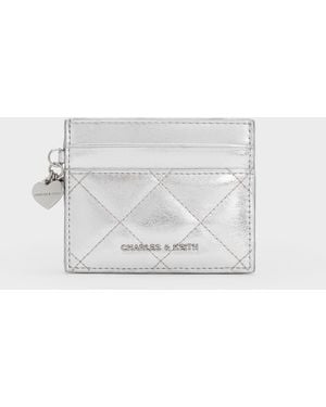 Charles & Keith Arrietty Quilted Card Holder - White