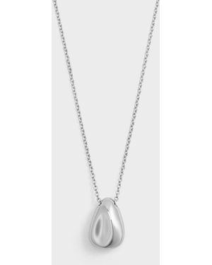 Charles & Keith Donora Sculptural Pendant Necklace - White