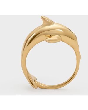 Charles & Keith Delphina Dolphin Ring - White