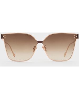 Charles & Keith Ginny Butterfly Sunglasses - White
