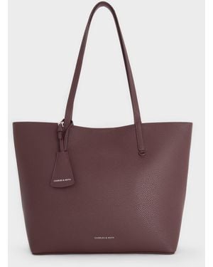 Charles & Keith Beryl Tote Bag - Purple