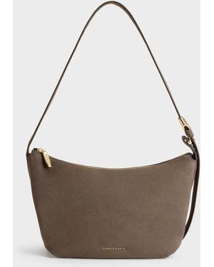 Charles & Keith Zephyr Hobo Bag - White