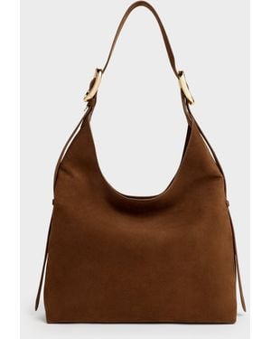 Charles & Keith Aislin Hobo Bag - Brown