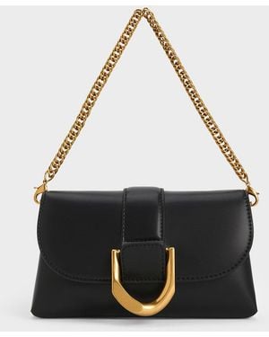 Charles & Keith Gabine Crossbody Bag - White