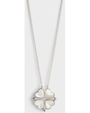 Charles & Keith Annalise Clover Heart Necklace - White