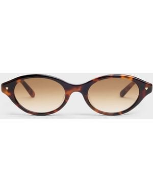 Charles & Keith Pecola Oval Sunglasses - White