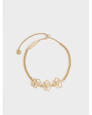 Charles & Keith Fernley Flower Bracelet - Metallic