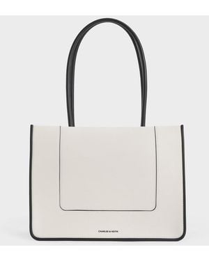Charles & Keith Daylla Tote Bag - White
