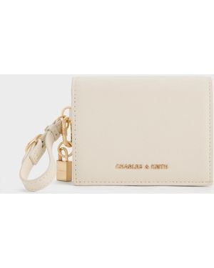Charles & Keith Scottie Small Wallet - Natural