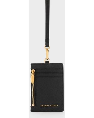 Charles & Keith Twilia Side-zip Card Holder - White