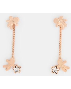 Charles & Keith Athalia Gingerbread-Fairy Drop Earrings - White