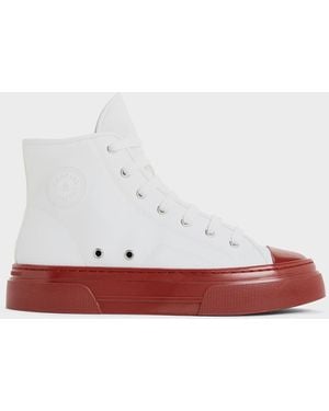Charles & Keith Kay Two-tone High-top Trainers - White