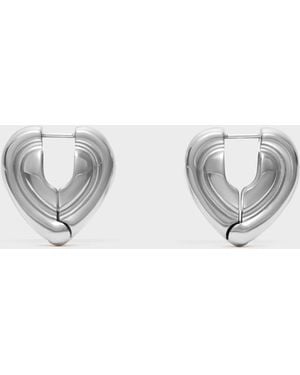 Charles & Keith Annalise Huggie Earrings - Metallic