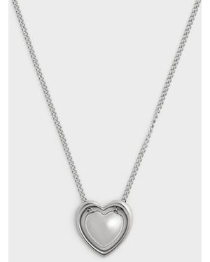Charles & Keith Annalise Heart Necklace - White