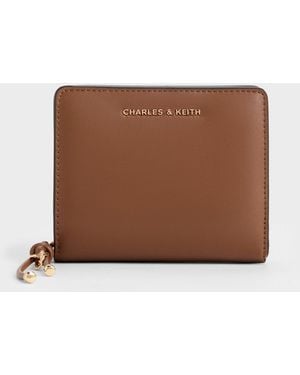 Charles & Keith Everleigh Zip-Around Small Wallet - Brown